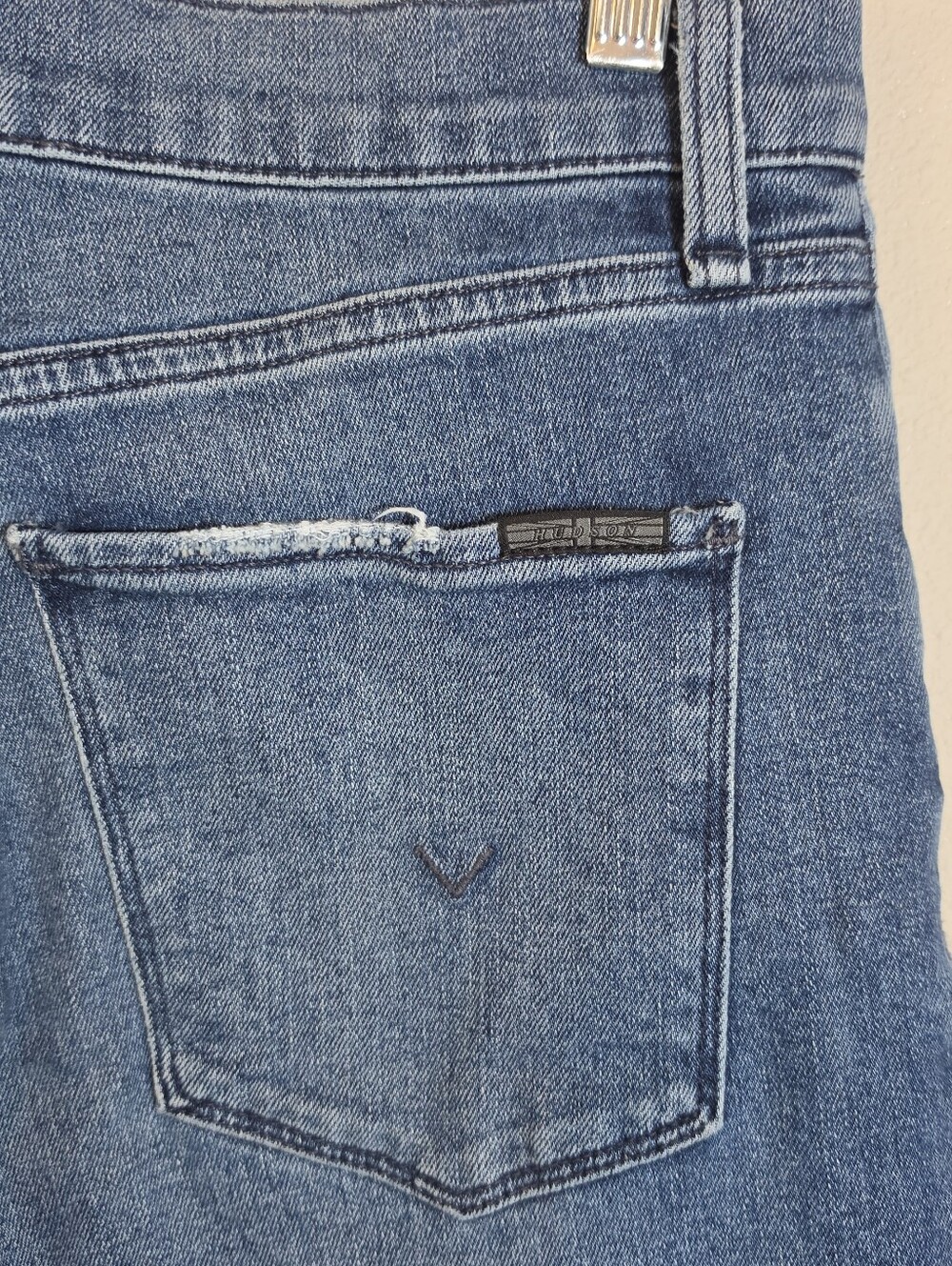 HUDSON Noa Yvonne High-Rise Straight Ankle Jeans Blue Denim Size 28 - Picture 6 of 11
